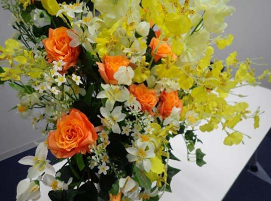 会場を彩る花(長野)